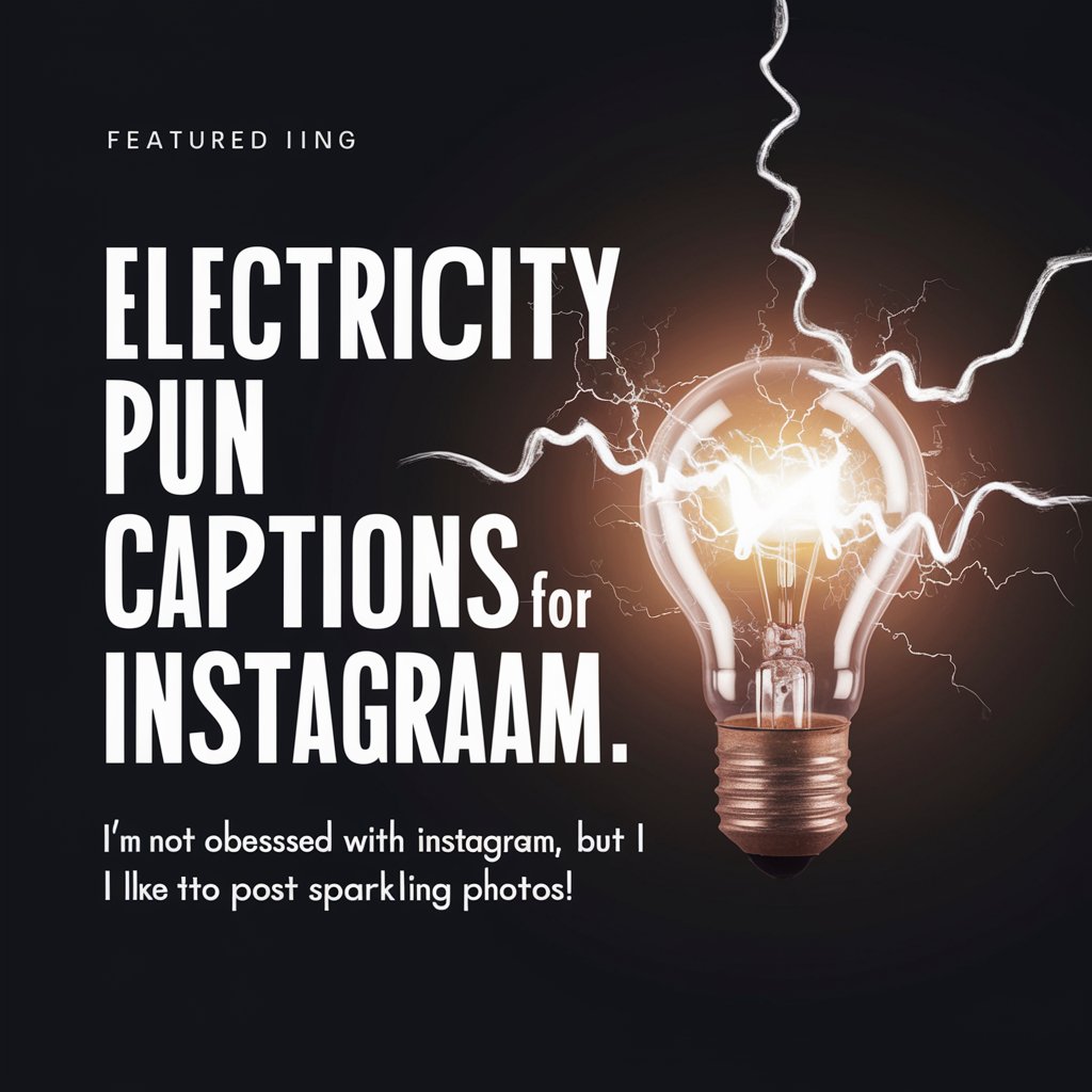 Electricity Pun Captions for Instagram
