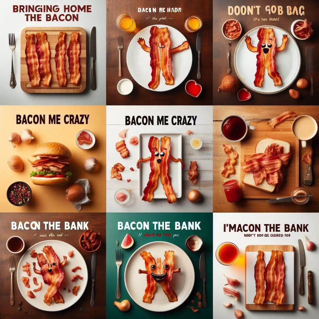 Bacon Puns Captions
