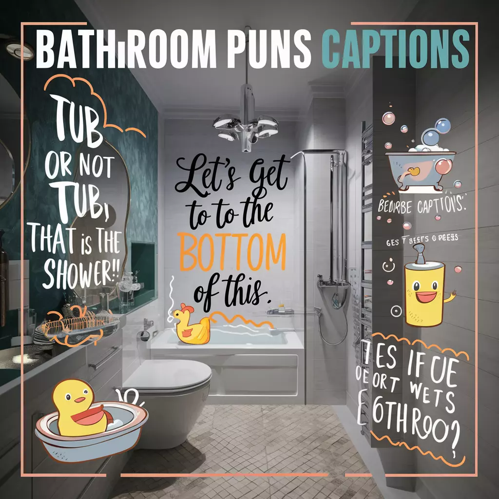 Bathroom Puns captions