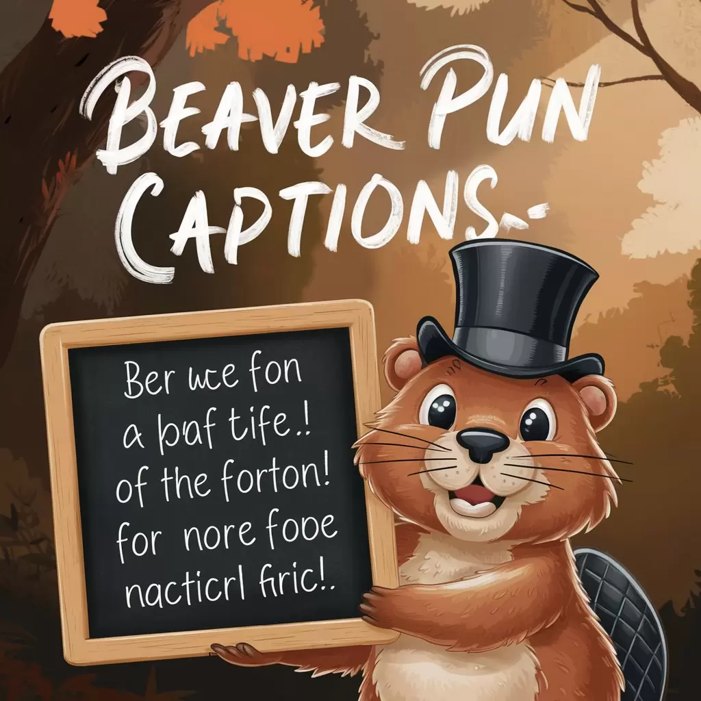 Beaver Pun Captions