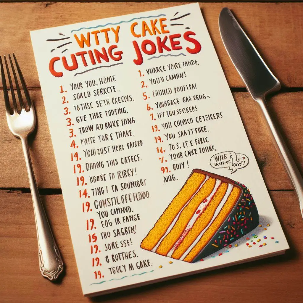 Cake Cutting Jokes