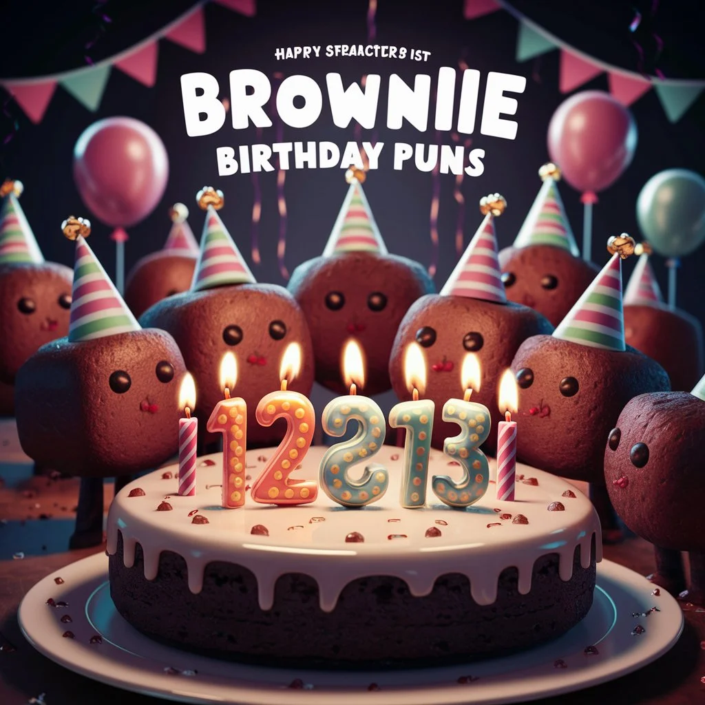 Brownie Birthday Puns