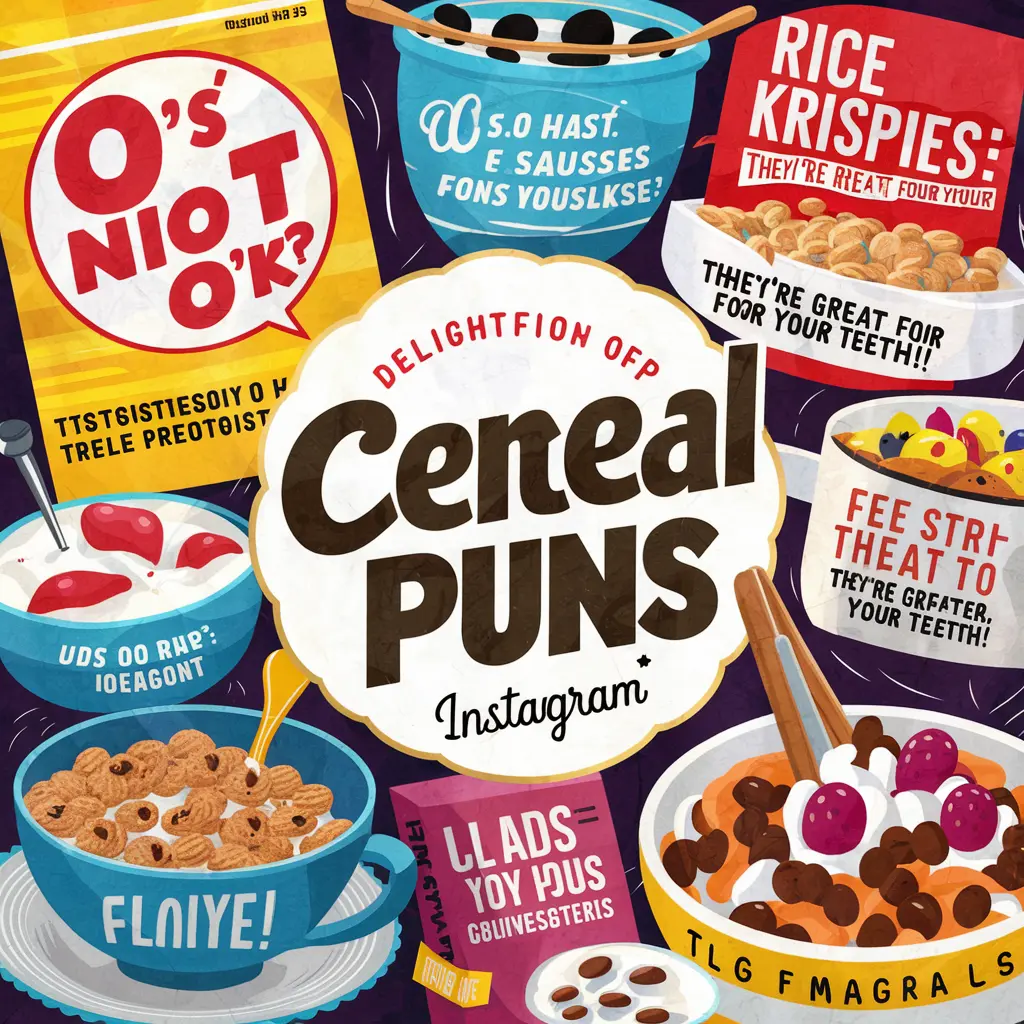 Cereal Puns for Instagram 