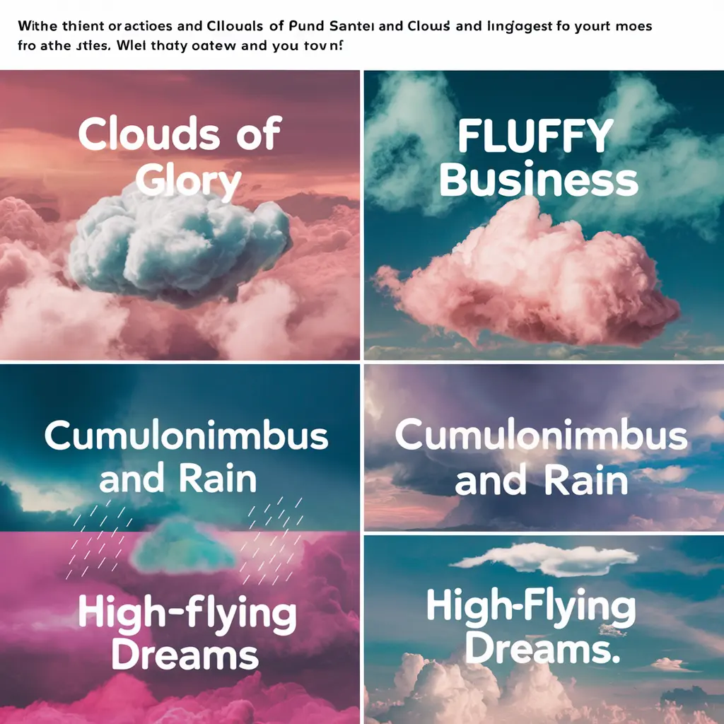 Cloud Puns Captions