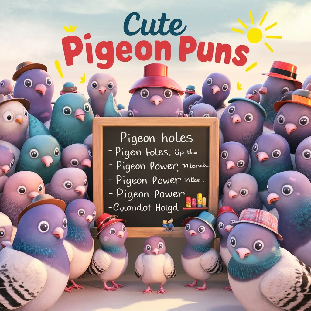 Cute Pigeon Puns