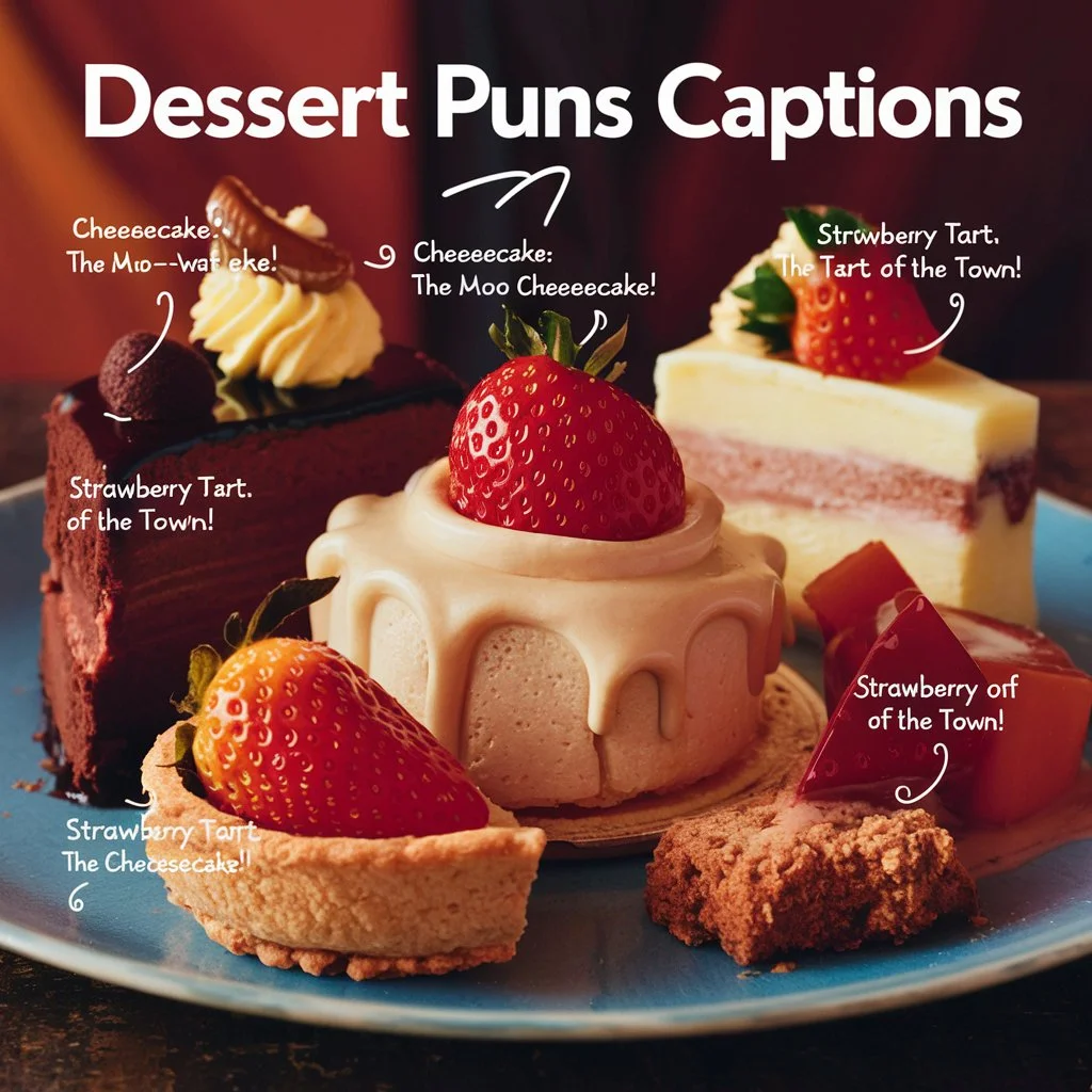  Dessert Puns Captions