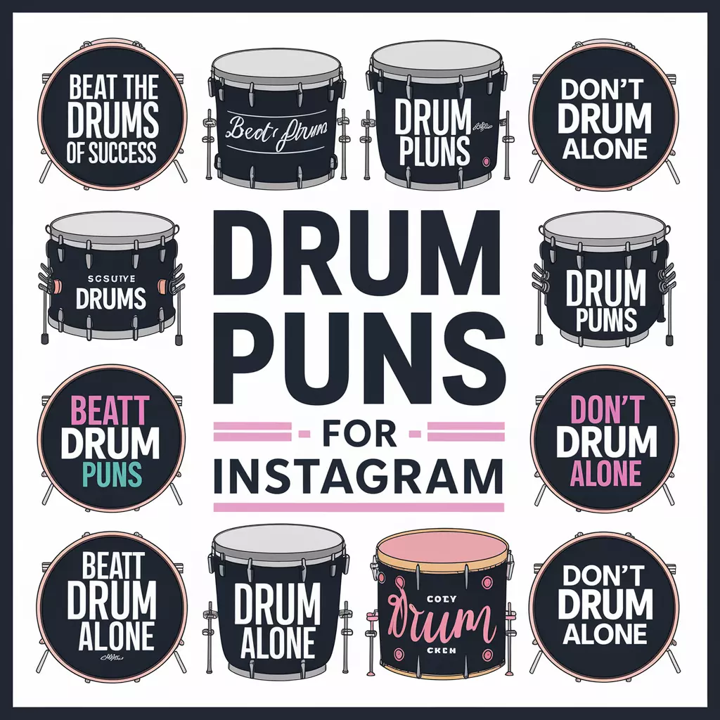 Drum Puns for Instagram 