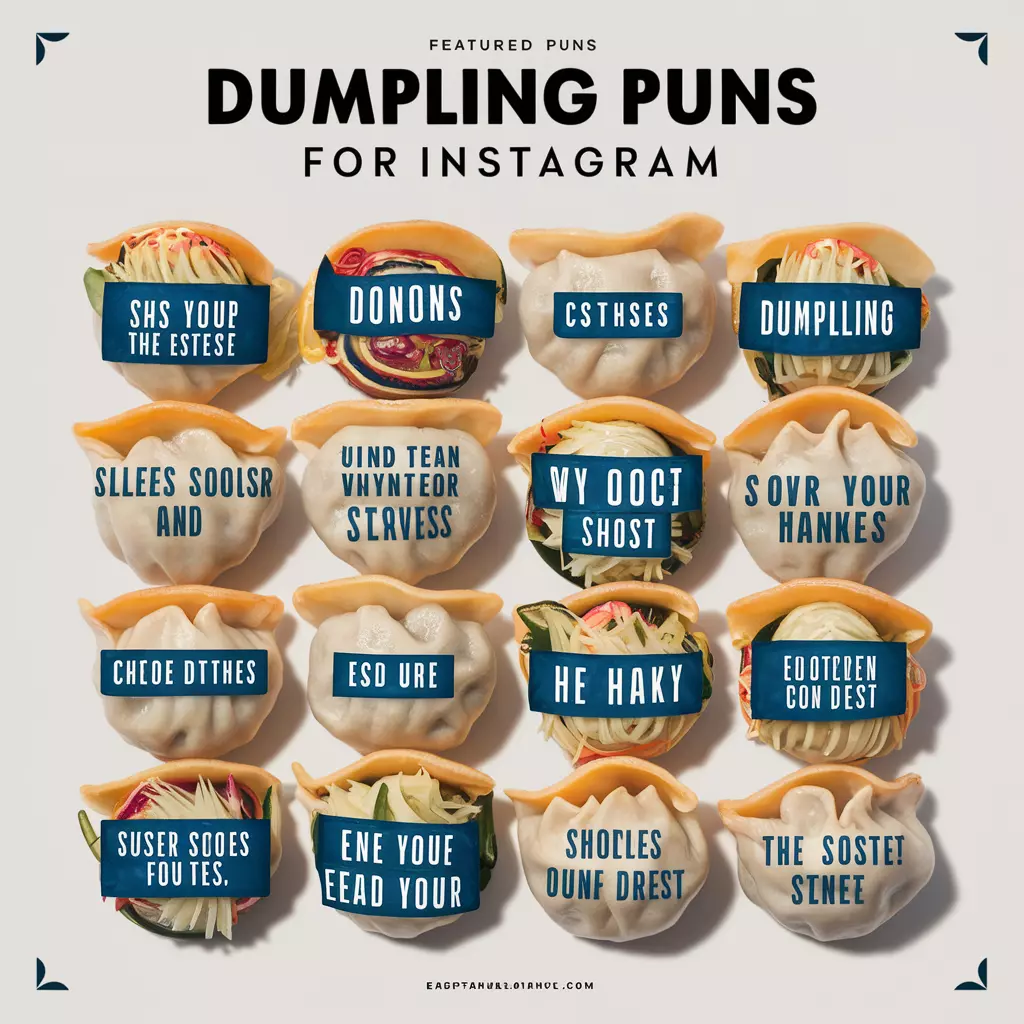 Dumpling Puns for Instagram