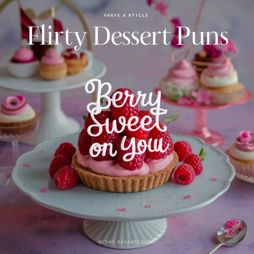  Flirty Dessert Puns