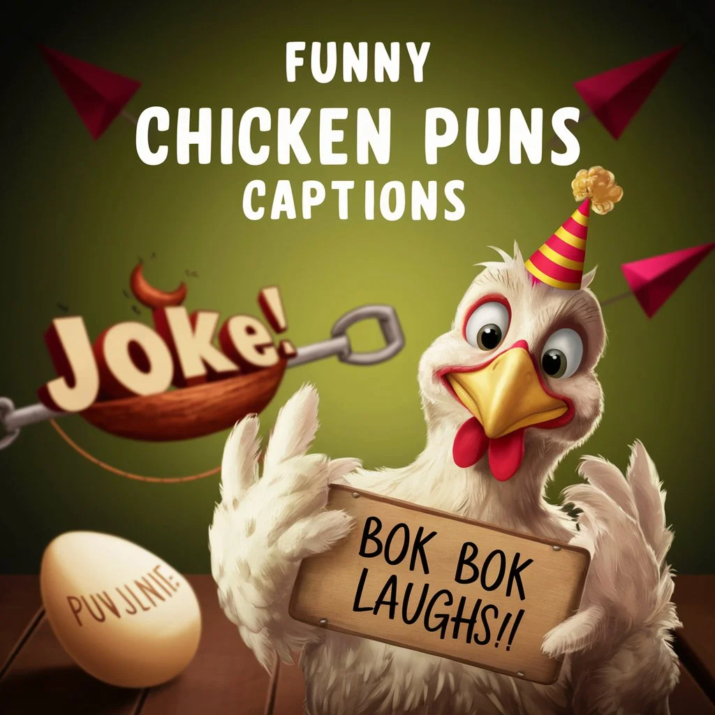 Funny Chicken Puns Captions