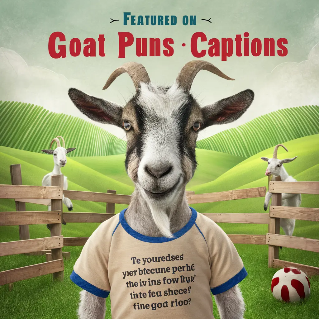 Funny Goat Puns Captions