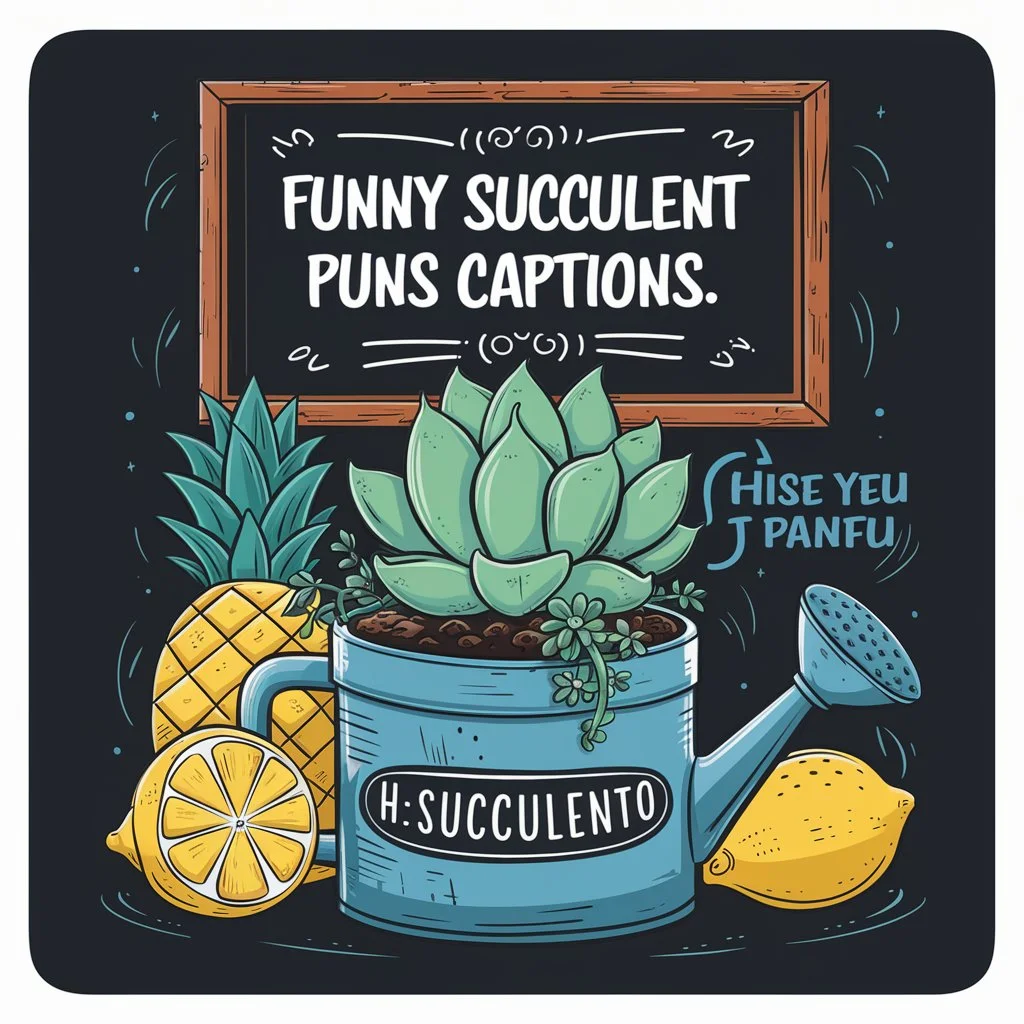 Funny Succulent Puns Captions