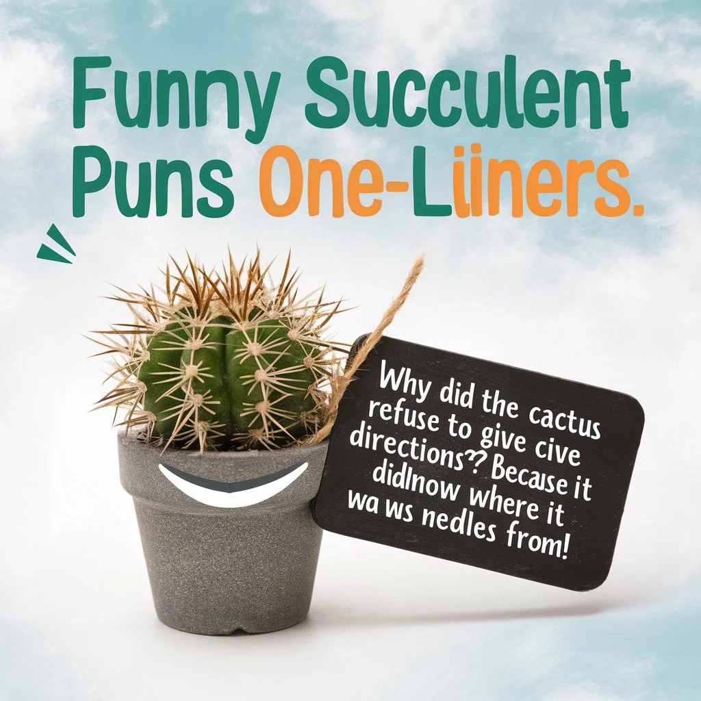 Funny Succulent Puns One-Liners