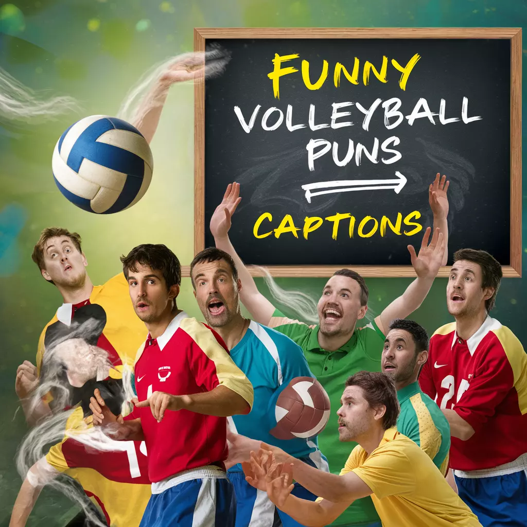  Funny Volleyball Puns Captions