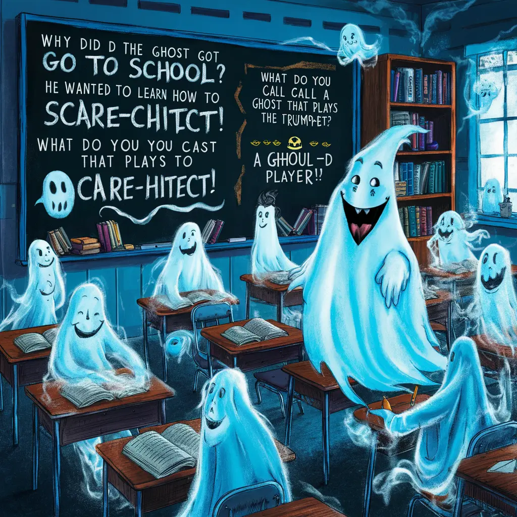 Ghost Puns for School: