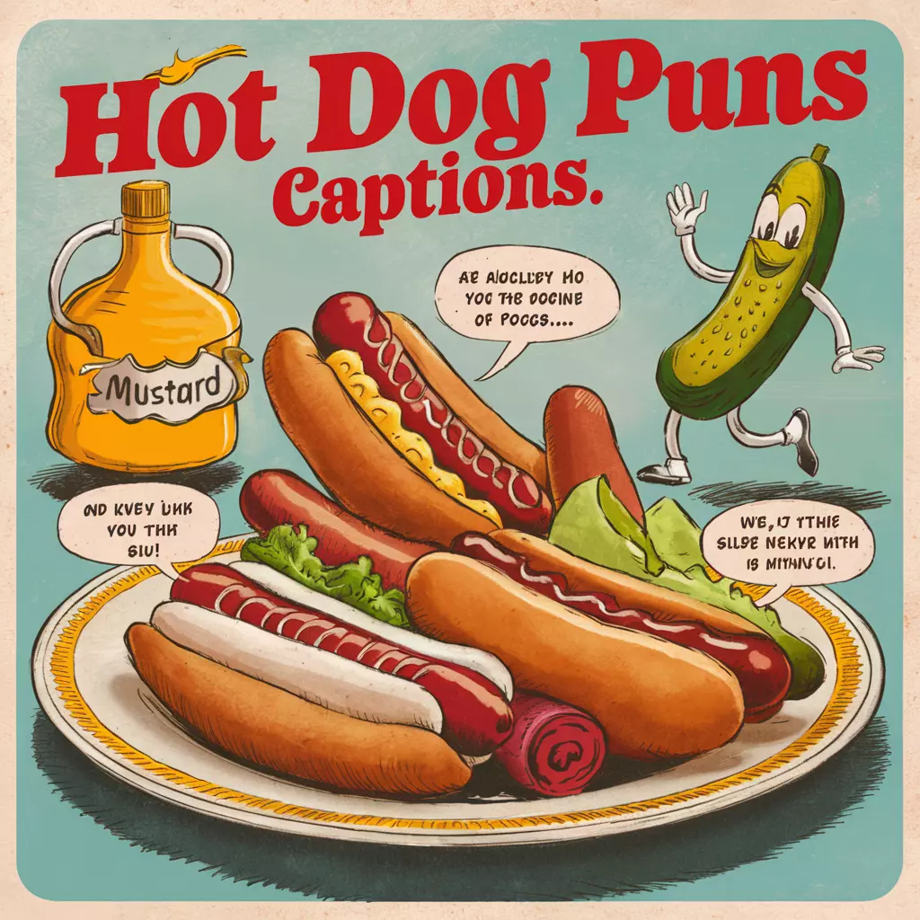 Hot Dog Puns Captions