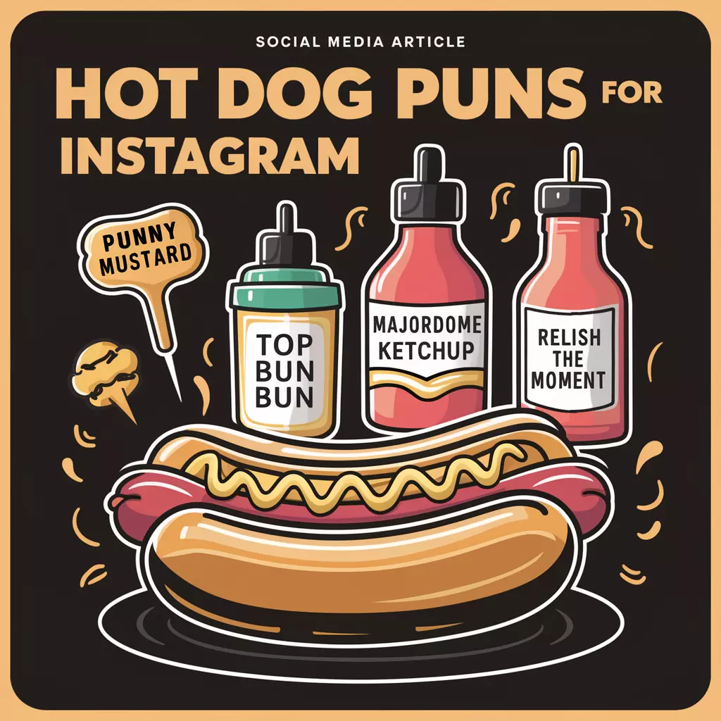 Hot Dog Puns for Instagram