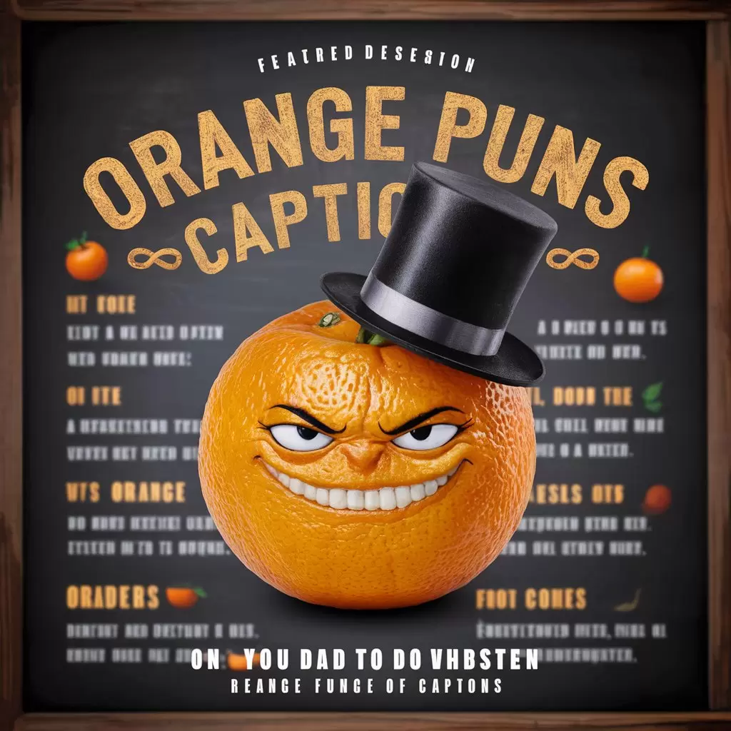 Orange Puns Captions