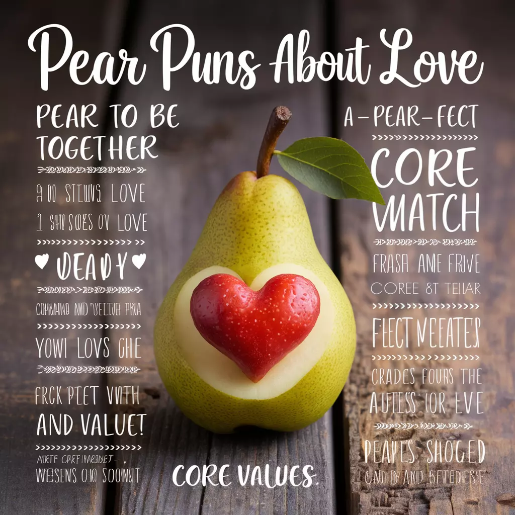 Pear Puns about Love