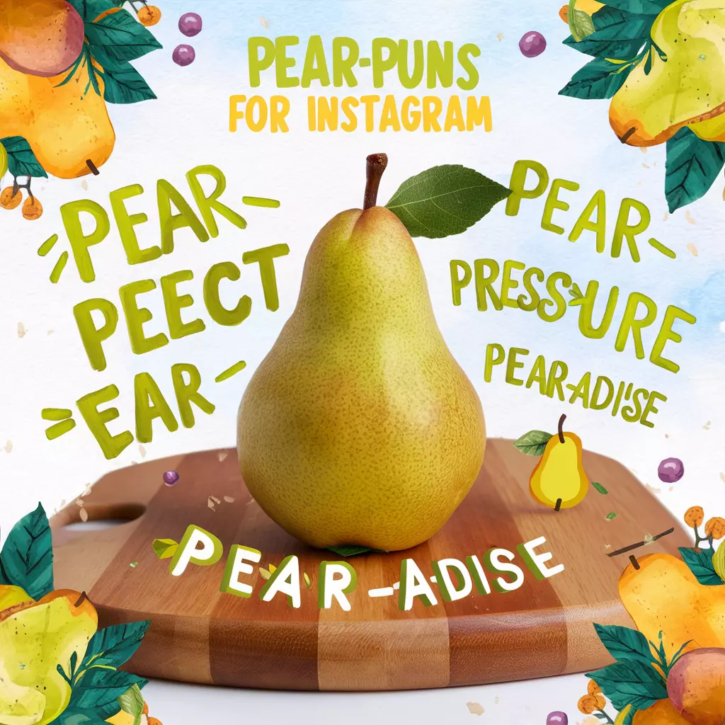 Pear Puns for Instagram