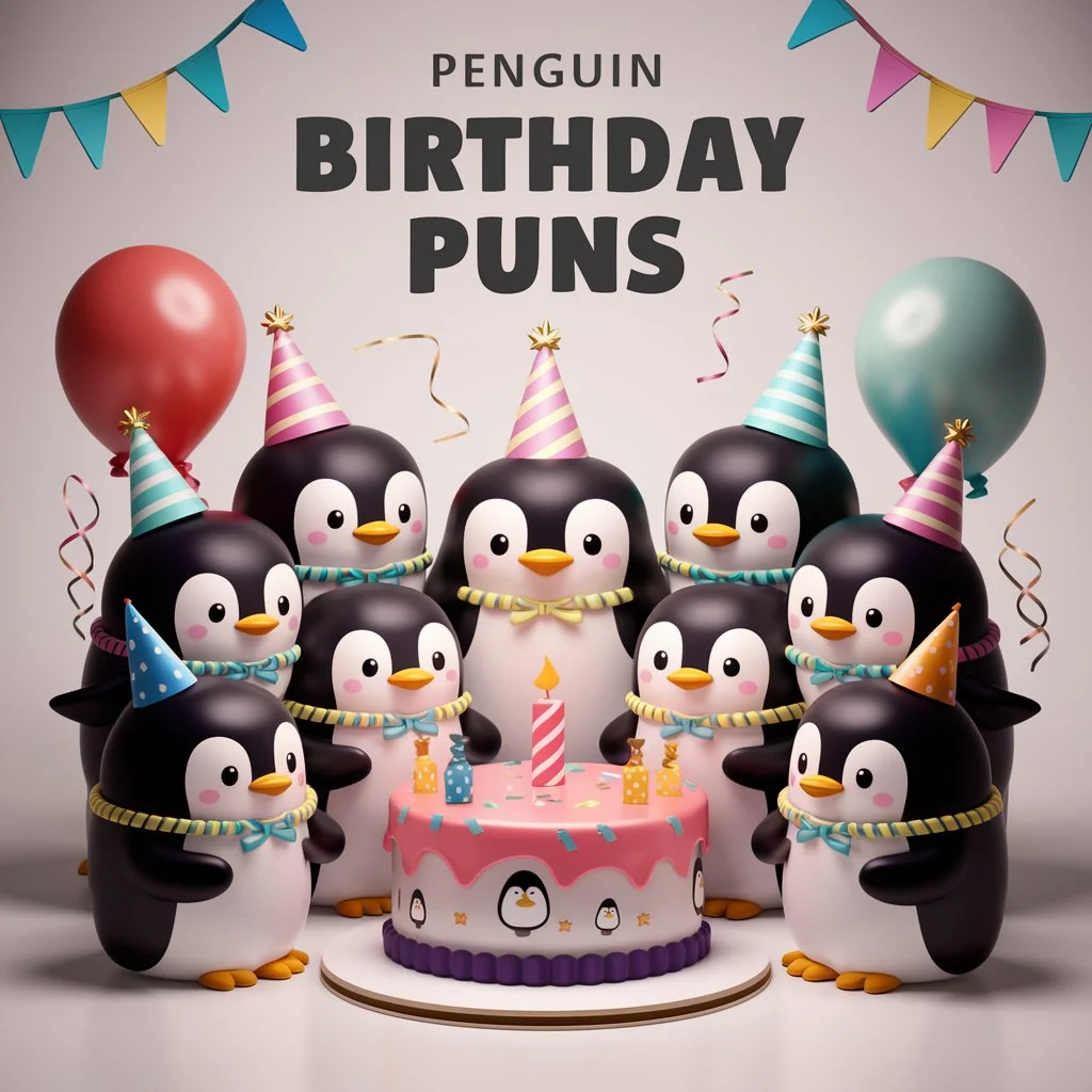 Penguin Birthday Puns