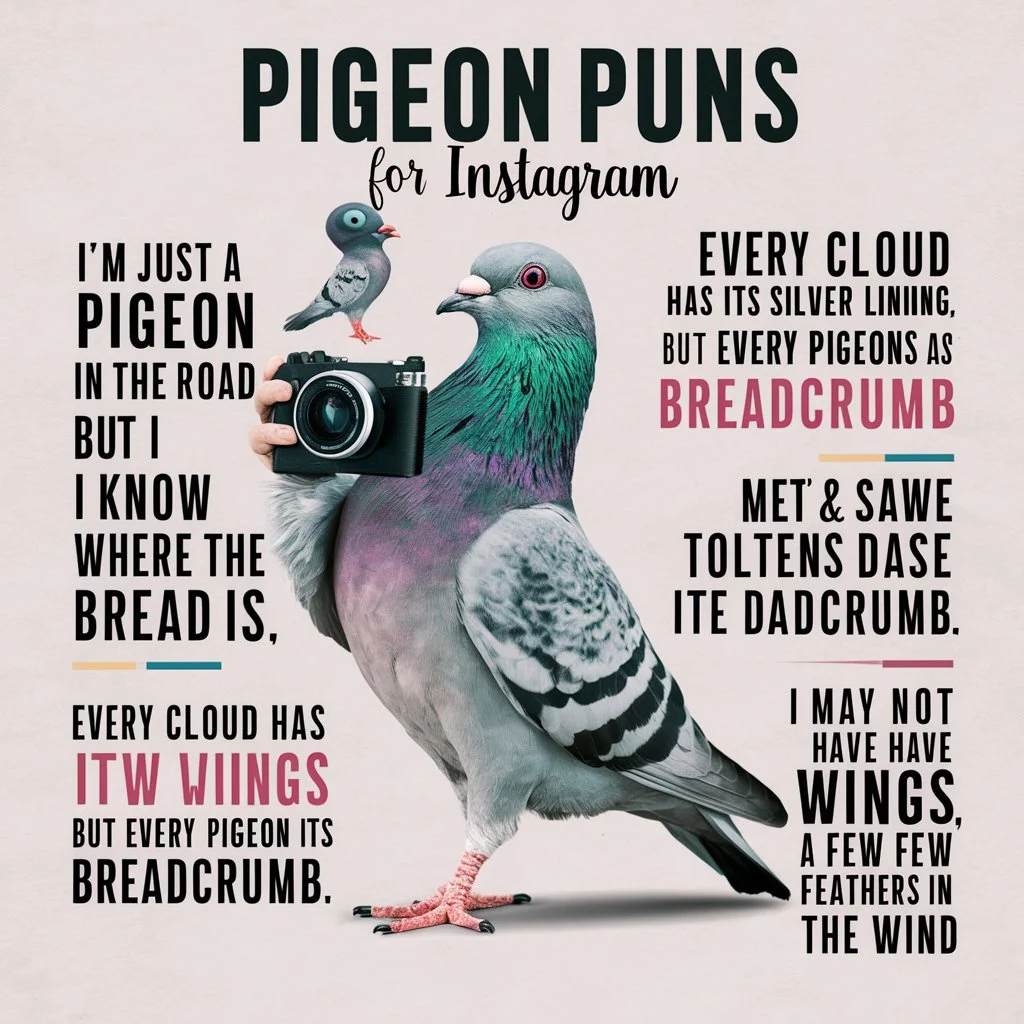 Pigeon Puns for Instagram