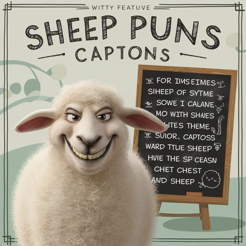 Sheep Puns Captions