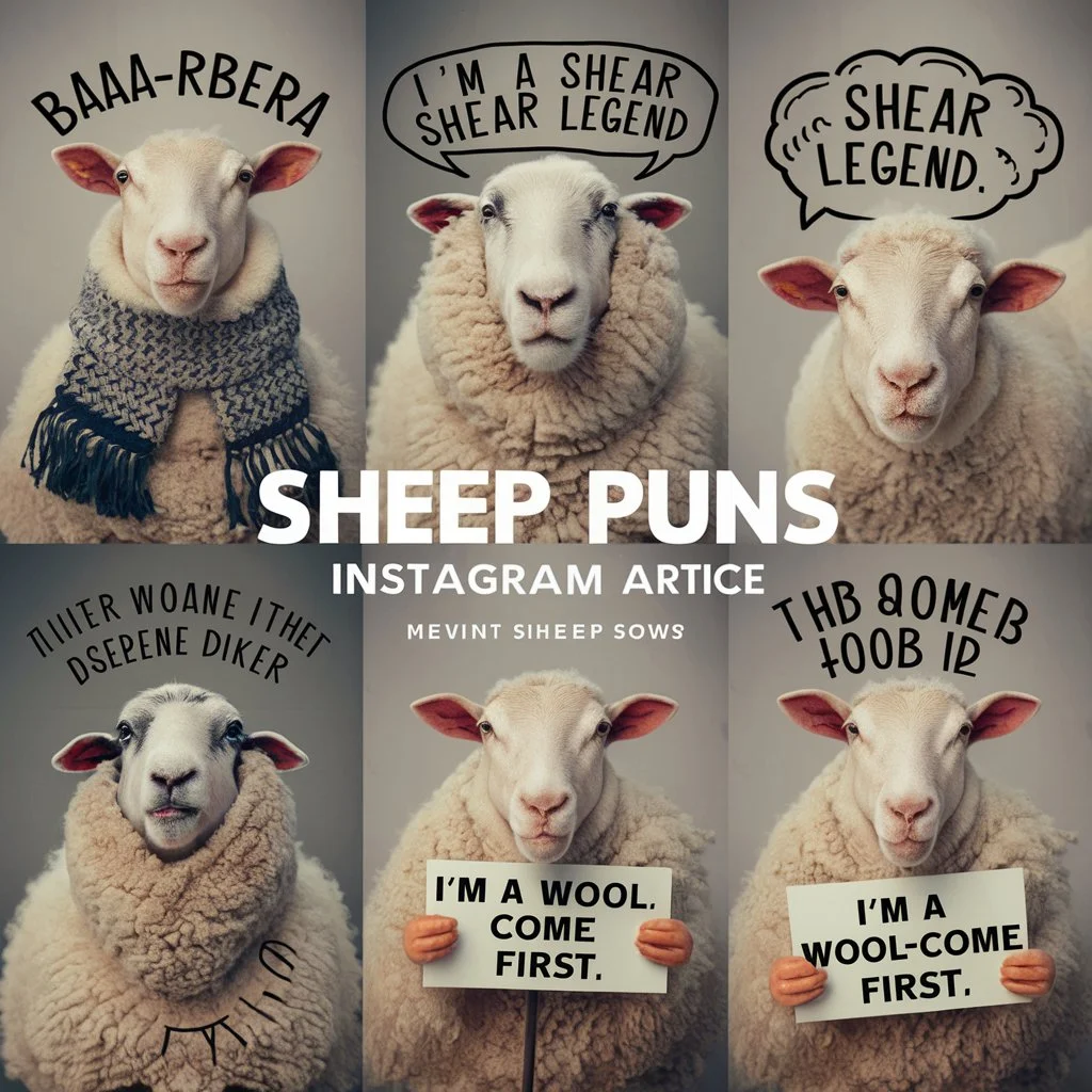 Sheep Puns for Instagram