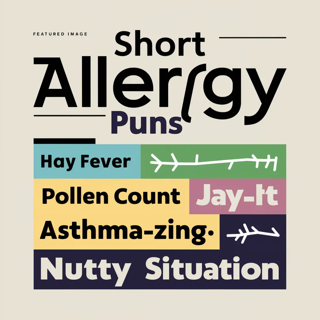 Short Allergy Puns