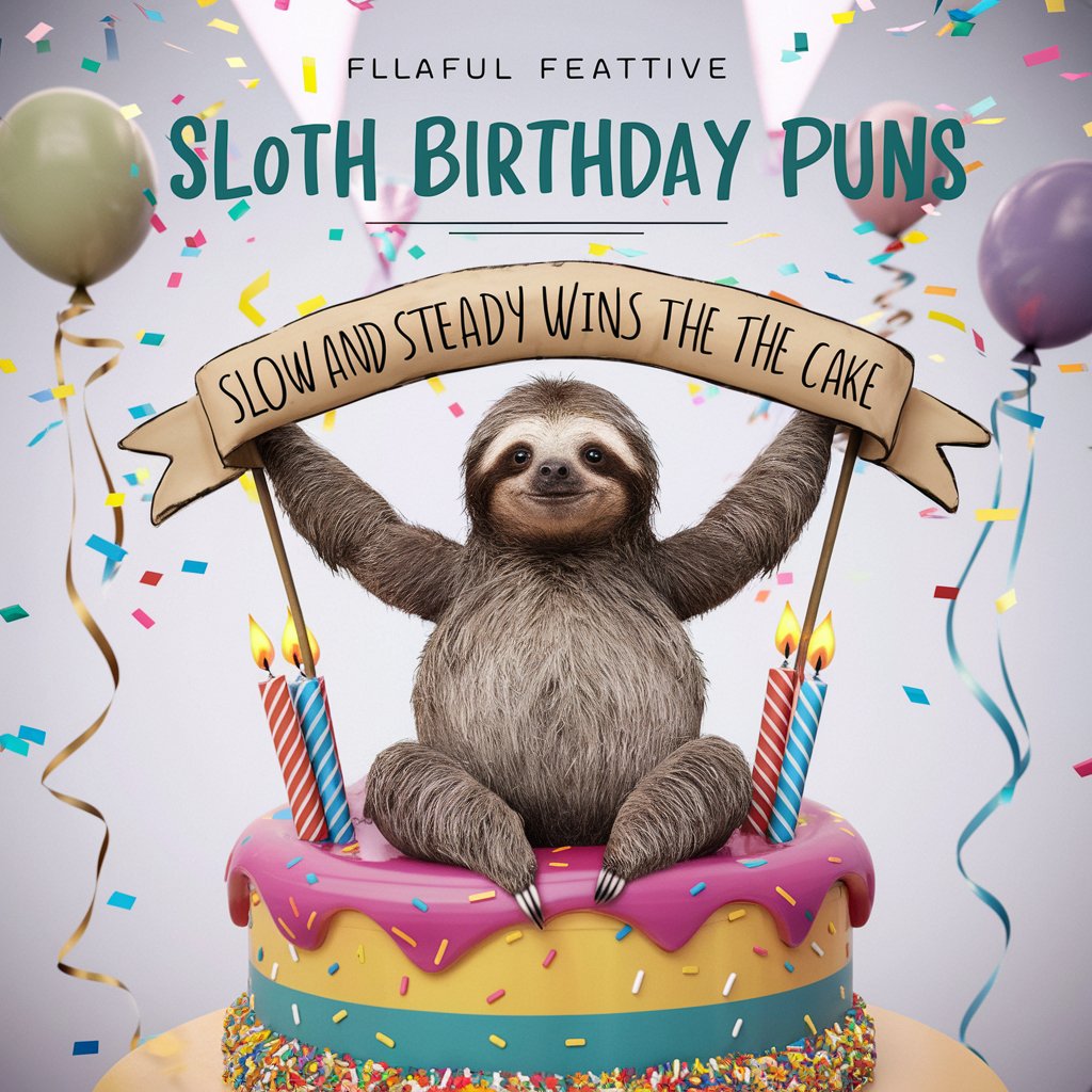 Sloth Birthday Puns 