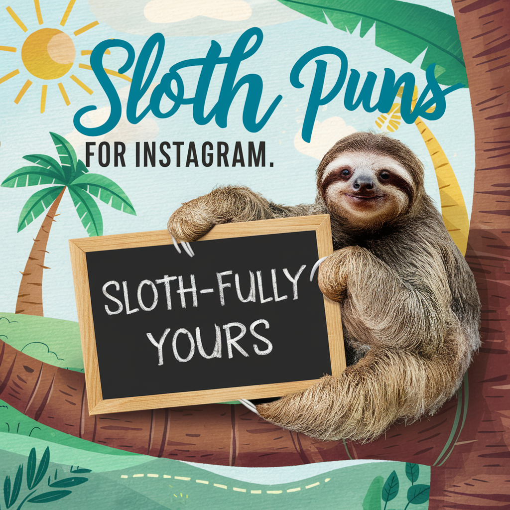 Sloth Puns for Instagram 