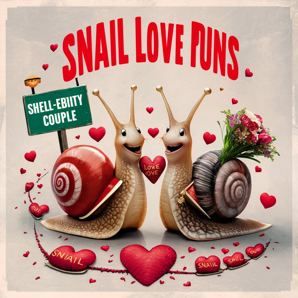 Snail Love Puns 