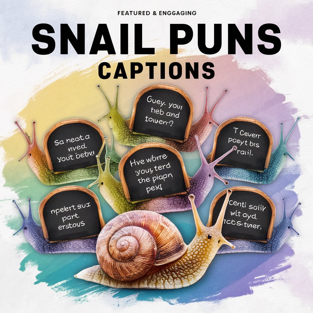 Snail Puns Captions 