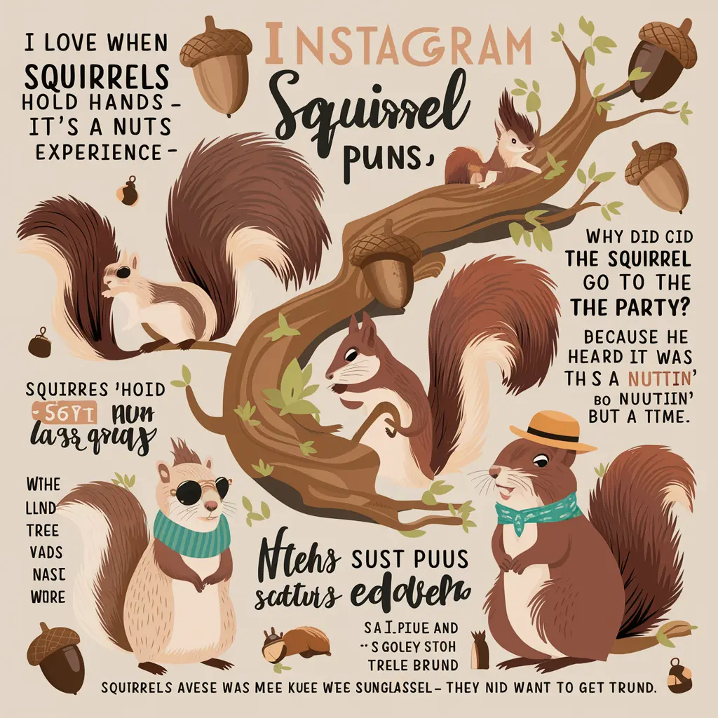 Squirrel Puns for Instagram