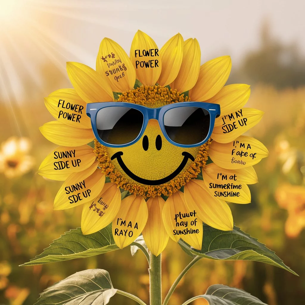 Sunflower Puns Captions