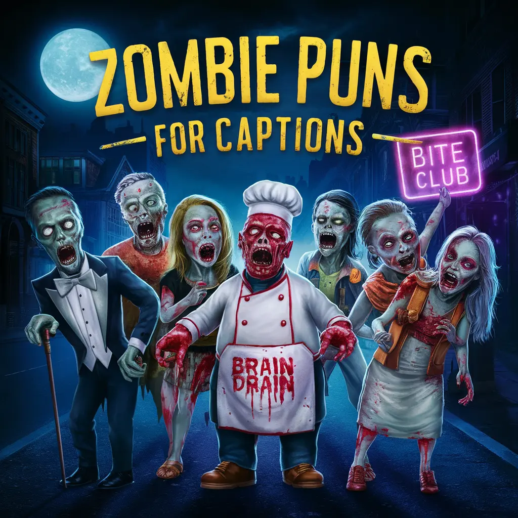  Zombie Puns for Captions