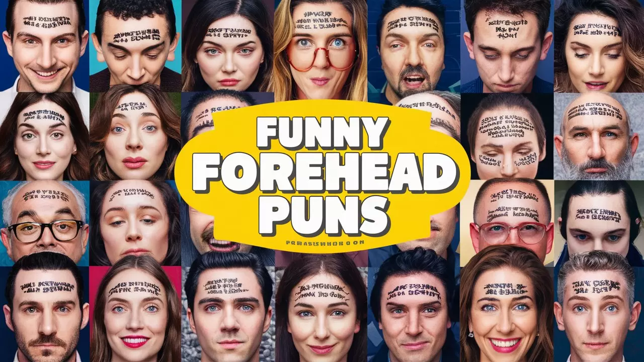 Funny Forehead Puns, Jokes, and One-Liners